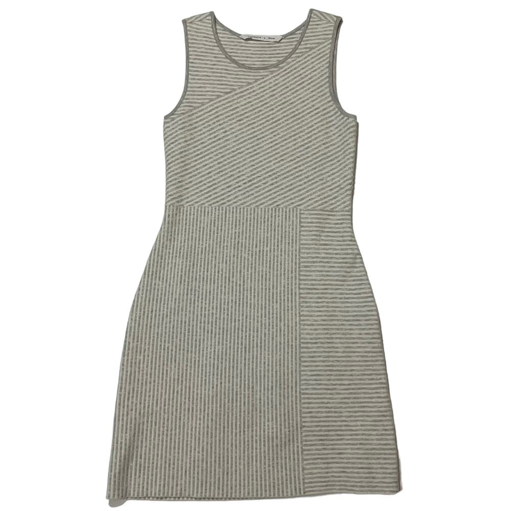 Athleta Chills and Valley Tank Sweater Dress - Gray/White - Small